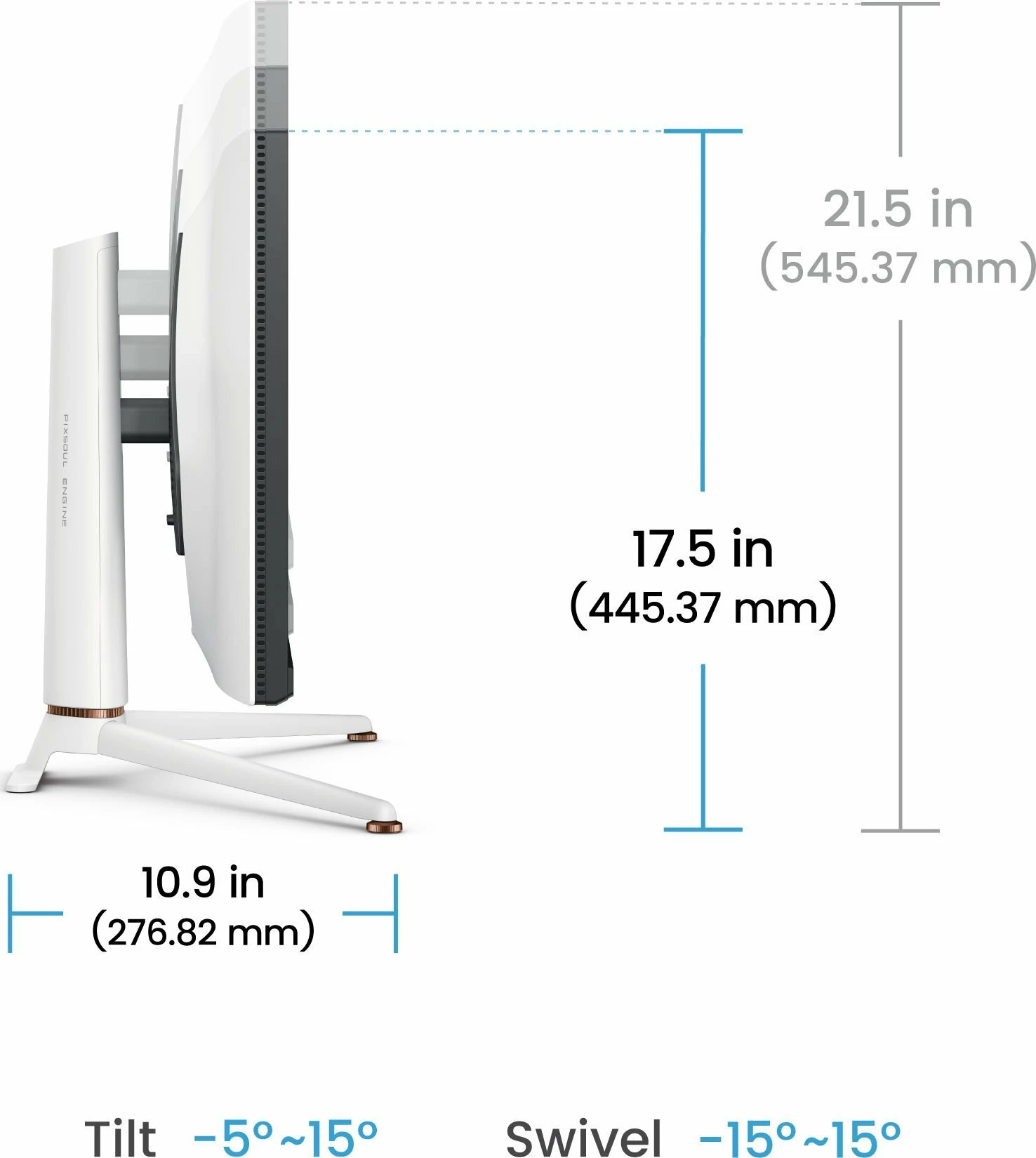 Monitor gaming BenQ MOBIUZ EX271Q (9H.LNCLB.QBE) 27" WQHD 180Hz 1ms FreeSync i bardhë