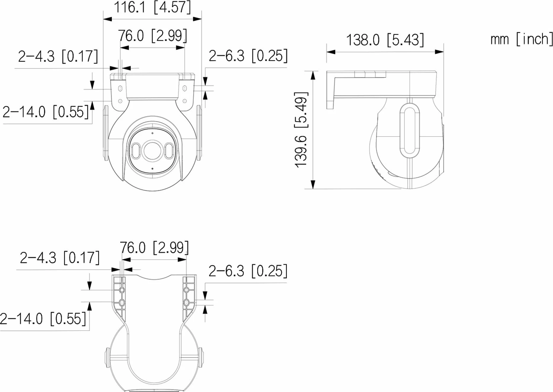 Kamerë IP PTZ Dahua P5B-PV Picoo B 5MP 3.6mm Wi‑Fi MicroSD IP67, e bardhë
