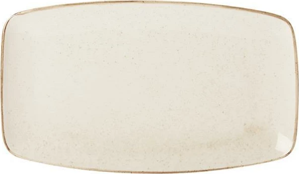 Pjatë servirjeje drejtkëndore Porland Seasons Sand 310x180mm, porcelan, krem/bezhë, set 6 copë