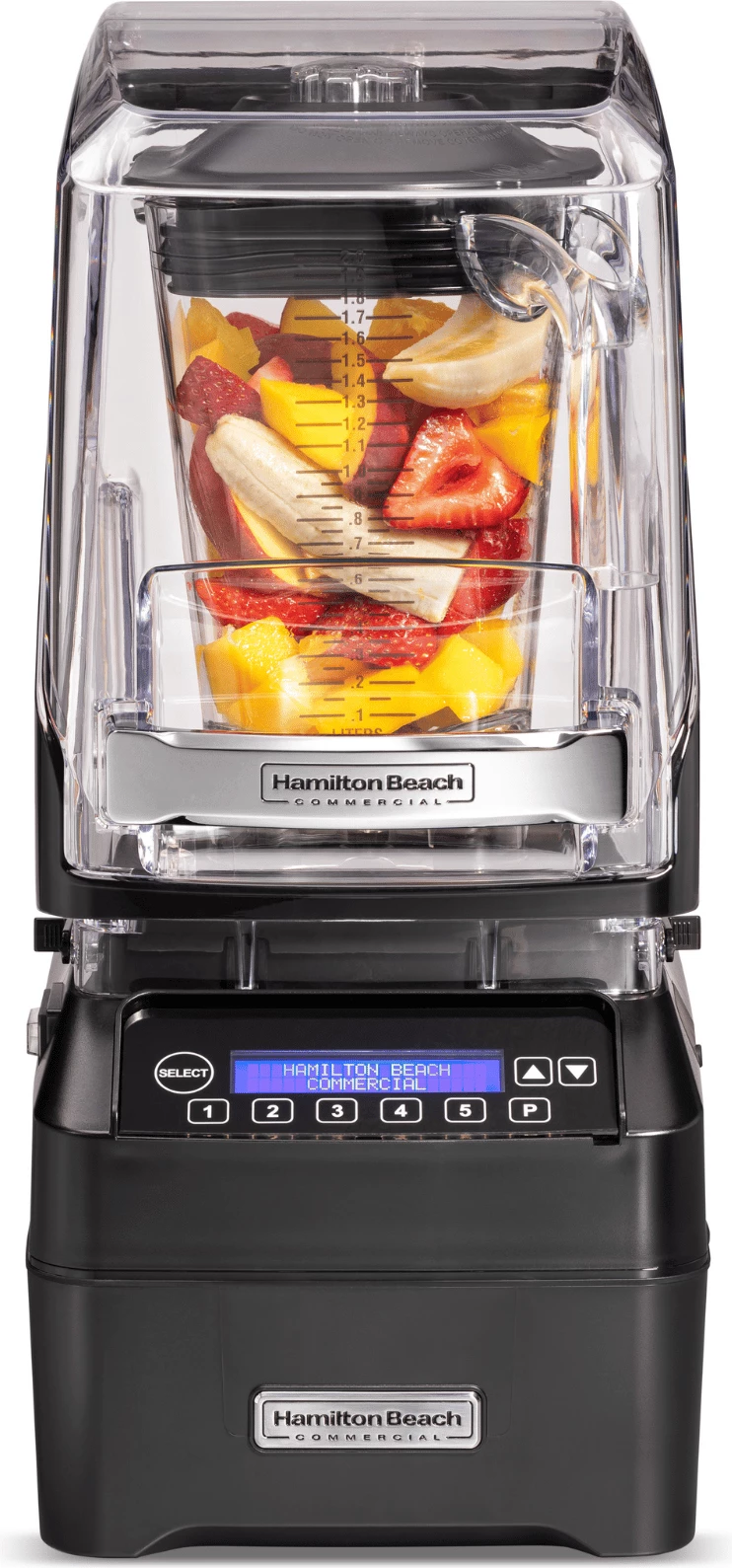 Blender komercial Hamilton Beach Commercial HBH755R-CE 64oz/2L me QuietBlend dhe Wave~Action, i zi