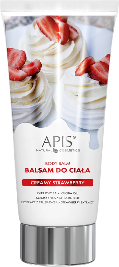 Balsam për trup APIS Creamy Strawberry Body Balm për femra, 200ml