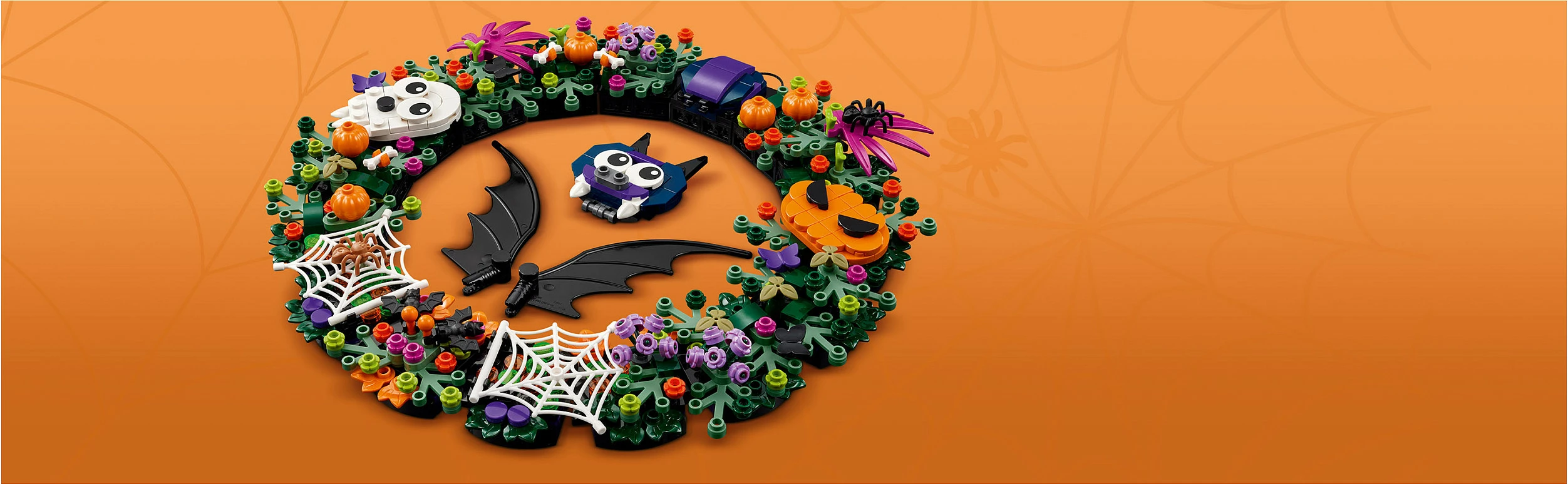 Set LEGO Halloween Wreath 40825, 617 copë, 12+, shumëngjyrësh