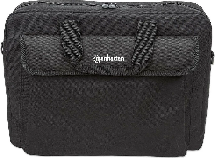 Mbështjellës laptop Manhattan London 15.6 inç, i zi, me rrip supi