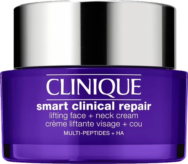 Krem fytyre dhe qafe për femra Clinique Smart Clinical Repair Lifting Face + Neck, 50ml