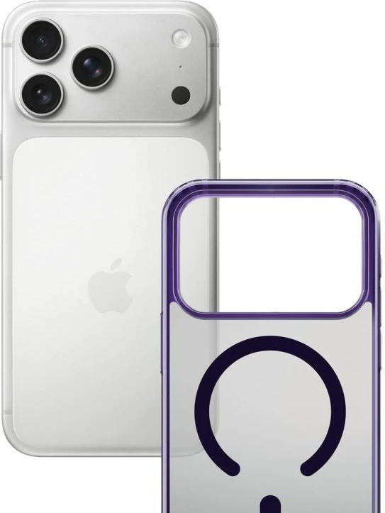 Kllapë telefoni 3mk Frosty MagCase për iPhone 17 Pro Max, vjollcë
