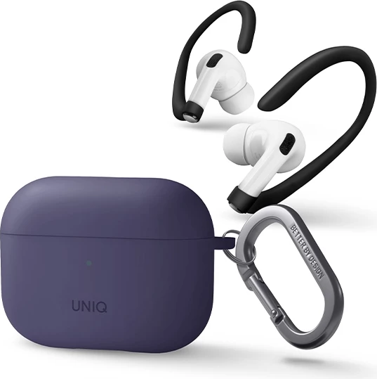 Mbështjellës UNIQ Nexo për AirPods Pro 2 me ear hooks, vjollcë