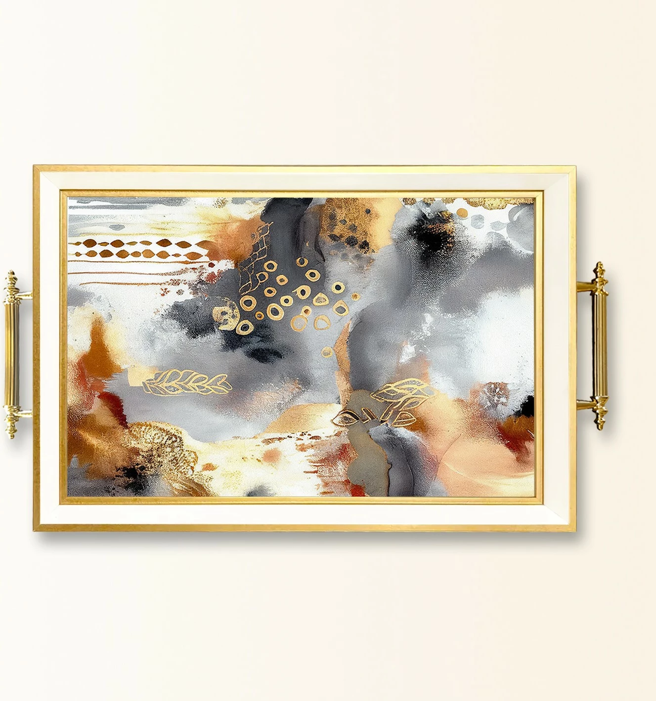 Tabaka qelqi Aberto Design, shumëngjyrëshe, TPB9851, 50x29x3.5 cm