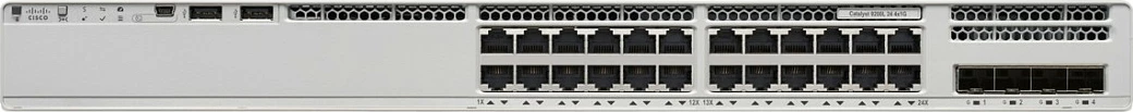 Switch Cisco Catalyst 9200L, 24 porta, 10G, PoE, Managed, gri