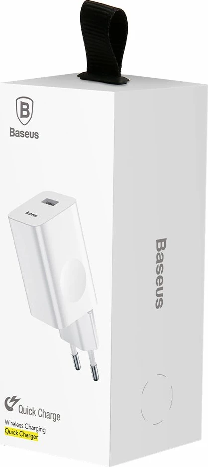 Karikues rrjeti Baseus CCALL-BX02, USB-A, 24W, QC 3.0, Bardhë