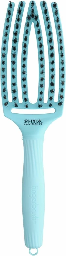 Furçë flokësh për femra Olivia Garden FingerBrush Dolce Vita Blue Sky, 1 copë