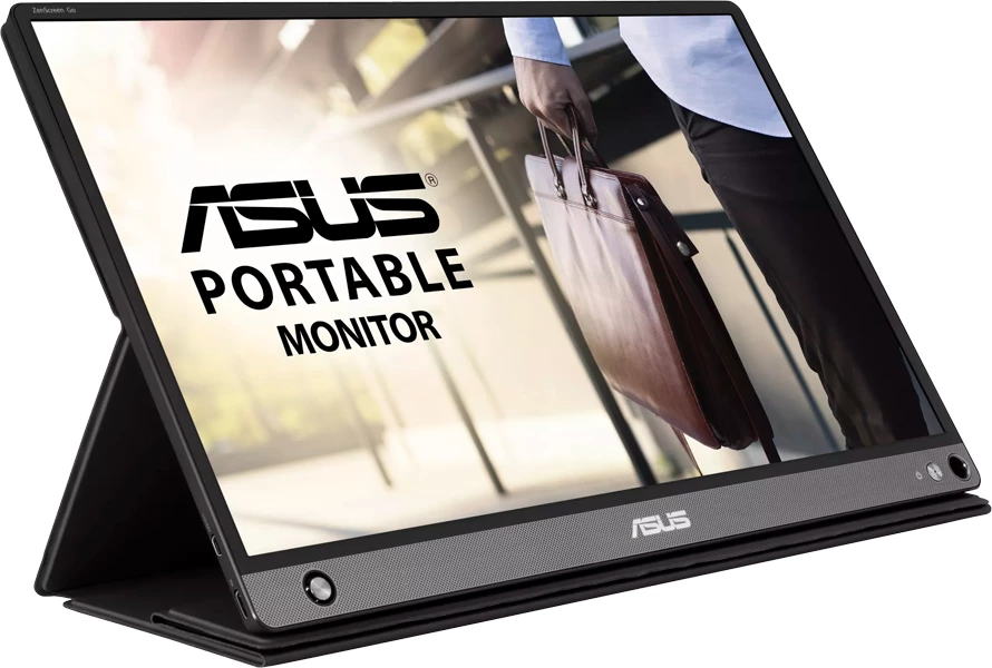 Monitor portativ ASUS ZenScreen Go MB16AHP 15.6\" Full HD, bateri e integrume, USB Type-C, Micro-HDMI, i zi