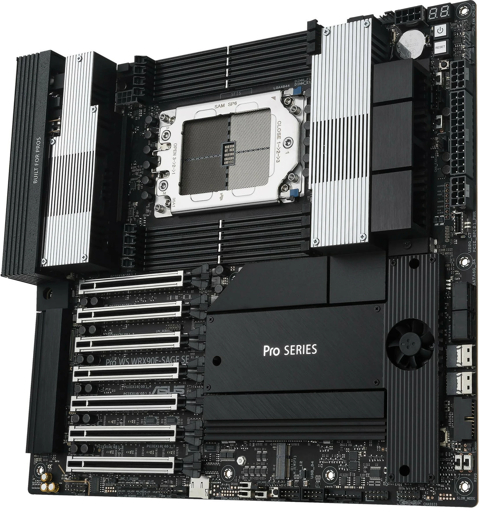 Pllakë amë ASUS PRO WS WRX90E-SAGE SE, AMD, Socket sTR5, DDR5-SDRAM, Octa-channel