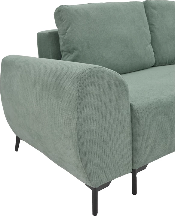 Divan treshe me hapësirë ruajtëse, ngjyrë mente, 286x204x93cm