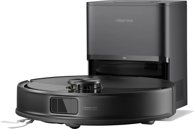 Robot fshesë me korrent Roborock Q10 VF+ 10000Pa, 5200mAh, me larje VibraRise 2.0 dhe stacion zbrazjeje RockDock Plus, i zi