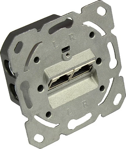 Prizë rrjeti GoodConnections GC-N0051, RJ-45 Cat6a, 2 porta, gri