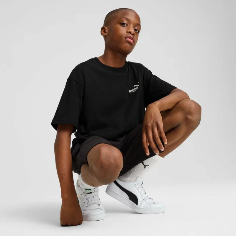 Maicë fëmijësh Puma ESS Small No. 1 Logo Relaxed, e zezë