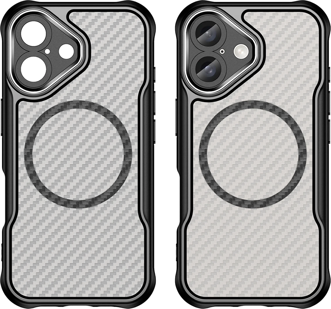 Mbështjellës Hurtel Leading Series MagSafe për iPhone 16 Plus, TPU, i zi