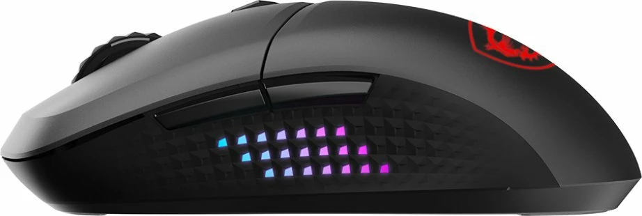 Maus gaming MSI Versa 300 Elite Wireless S12-4301290-CLA, PAW3395 26000 DPI, RGB, 2.4GHz/Bluetooth/USB, i zi