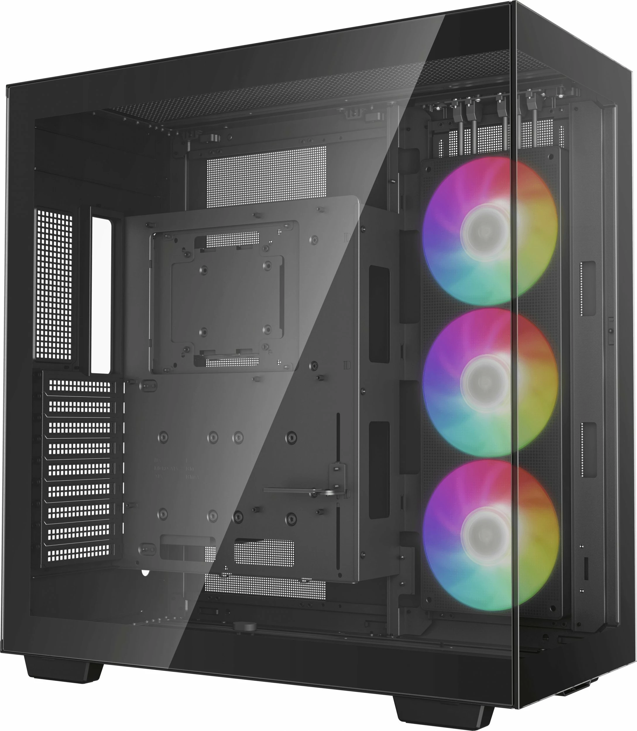 Kasë Deepcool CH780 (R-CH780-BKADE41-G-1) Full Tower ATX/E-ATX, xham i temperuar panoramik, ARGB, 3x140mm fana, e zezë