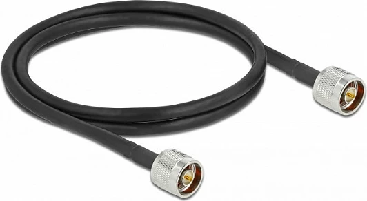 Kabllo antene DeLOCK LMR300 N (mashkull) në N (mashkull), 1 m, 50Ω, e zezë