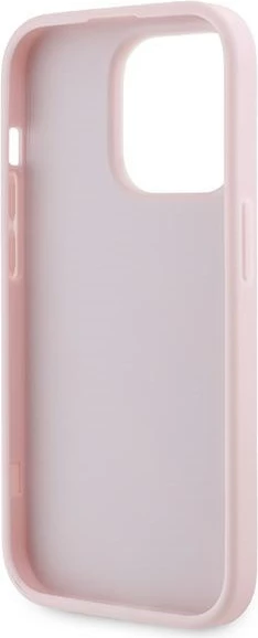 Mbështjellës Karl Lagerfeld Diagonal Quilted Script për iPhone 14 Pro, Rozë