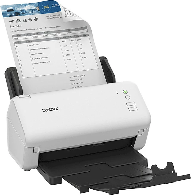 Skaner dokumentesh Brother ADS-4100, A4, ADF 60 fletë, Duplex, 35 ppm, 600 dpi, i bardhë