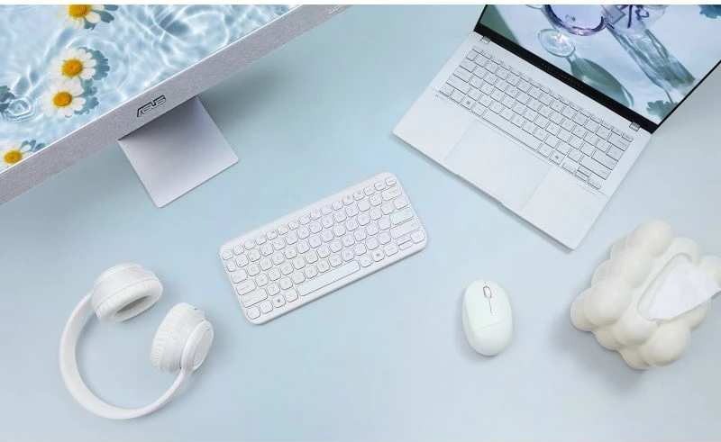 maus wireless Asus MD101 Fragrance, i bardhë