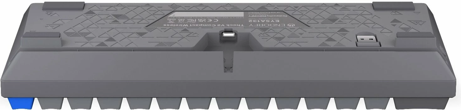 Tastierë mekanike Endorfy Thock V2 Compact Wireless EY5A132, 60%, RGB, USB/Bluetooth/2.4GHz, switch ENDORFY Yellow by Gateron, gri