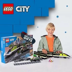 Set ndërtimi LEGO City Express Passenger Train, 7 vjeç e lart, plastik, 764 pjesë, shumëngjyrësh