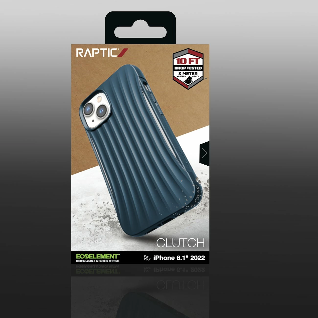 Mbështjellës Raptic X-Doria Clutch për iPhone 14, MagSafe, biodegradueshëm, Blu