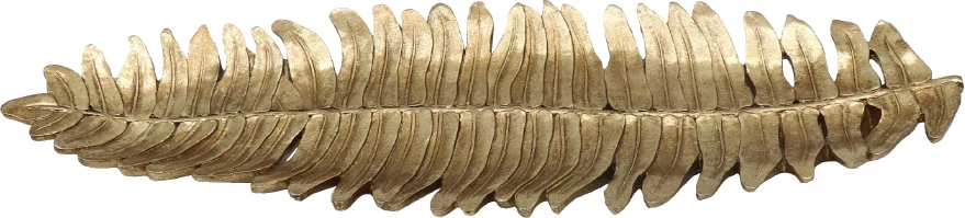 Pjatë dekorative GIRMA, polirezine, ngjyrë ari, 47x3x14 cm