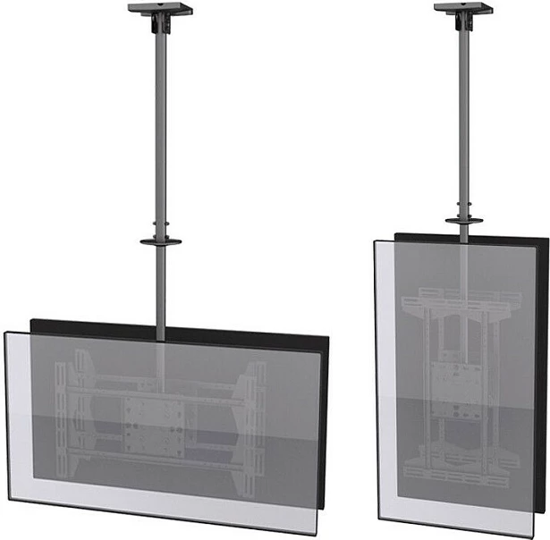 Mbajtës tavani për TV dual Equip, 32-65 inç, 80 kg, i zi