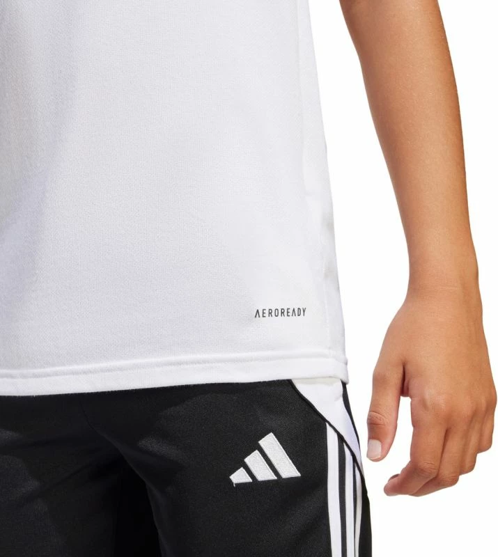 Maicë polo për fëmijë adidas, e bardhë