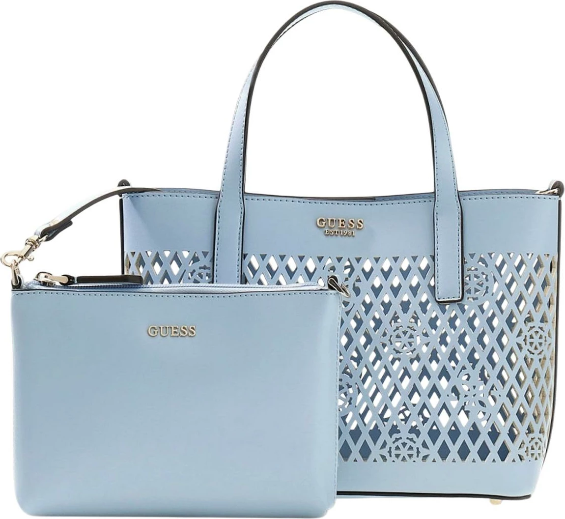 Çantë tote për femra Guess Letty 2 in 1 Mini Tote HWPG99 11750, e kaltër