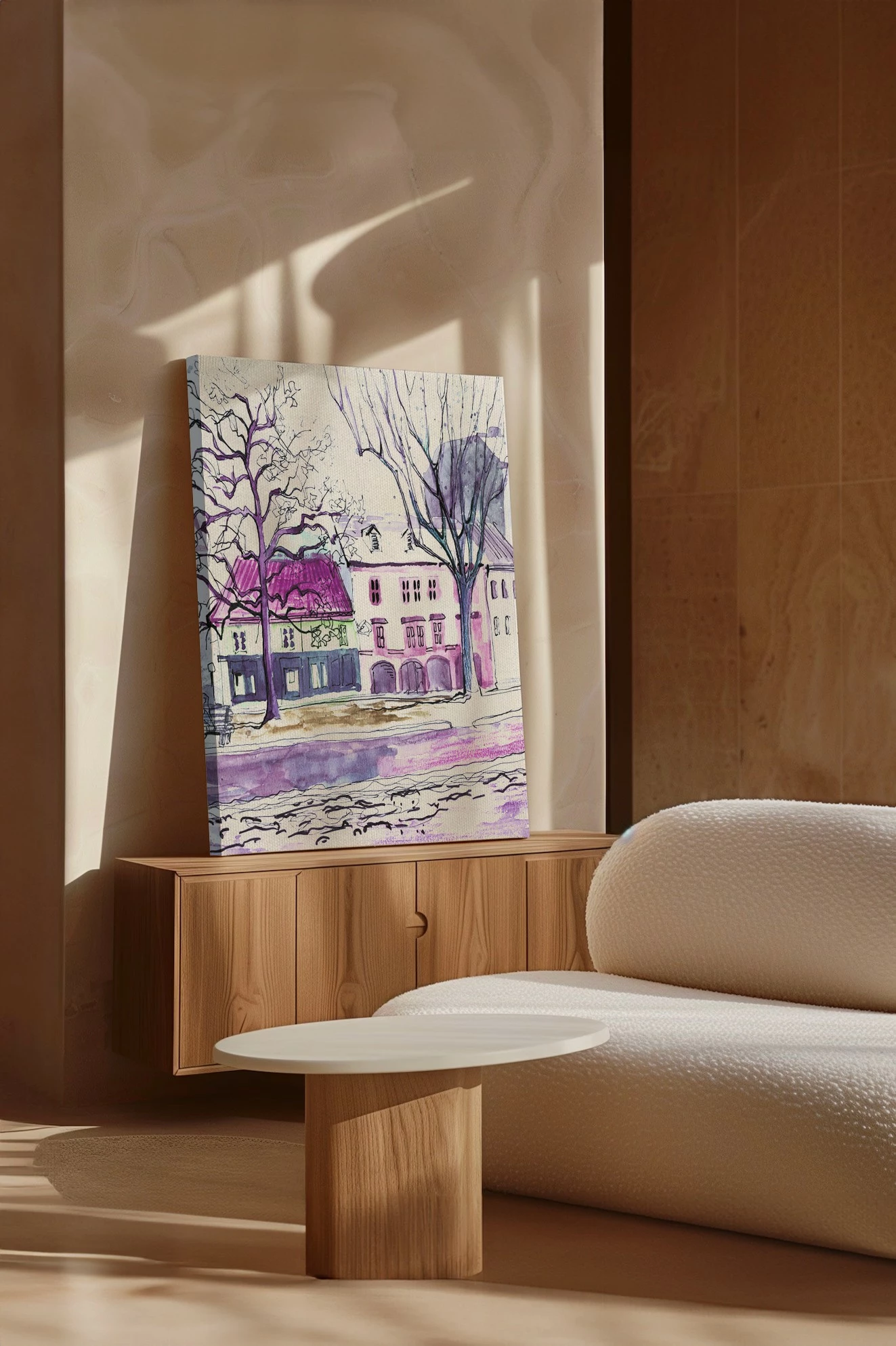 Pikturë dekorative në kanavacë, shumëngjyrëshe, Wallity Ersyfdc261, 40x60cm