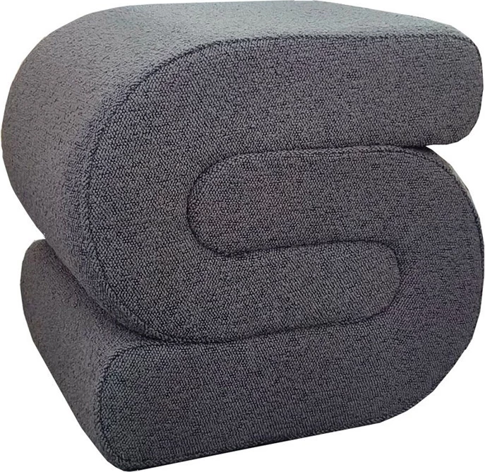 Karrige për bar Bagel, ngjyrë gri e çelët, 48x42x44cm