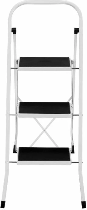 Shkallë palosëse çeliku 3-shkallëshe VONHAUS 3515105, kapacitet 150 kg, e bardhë