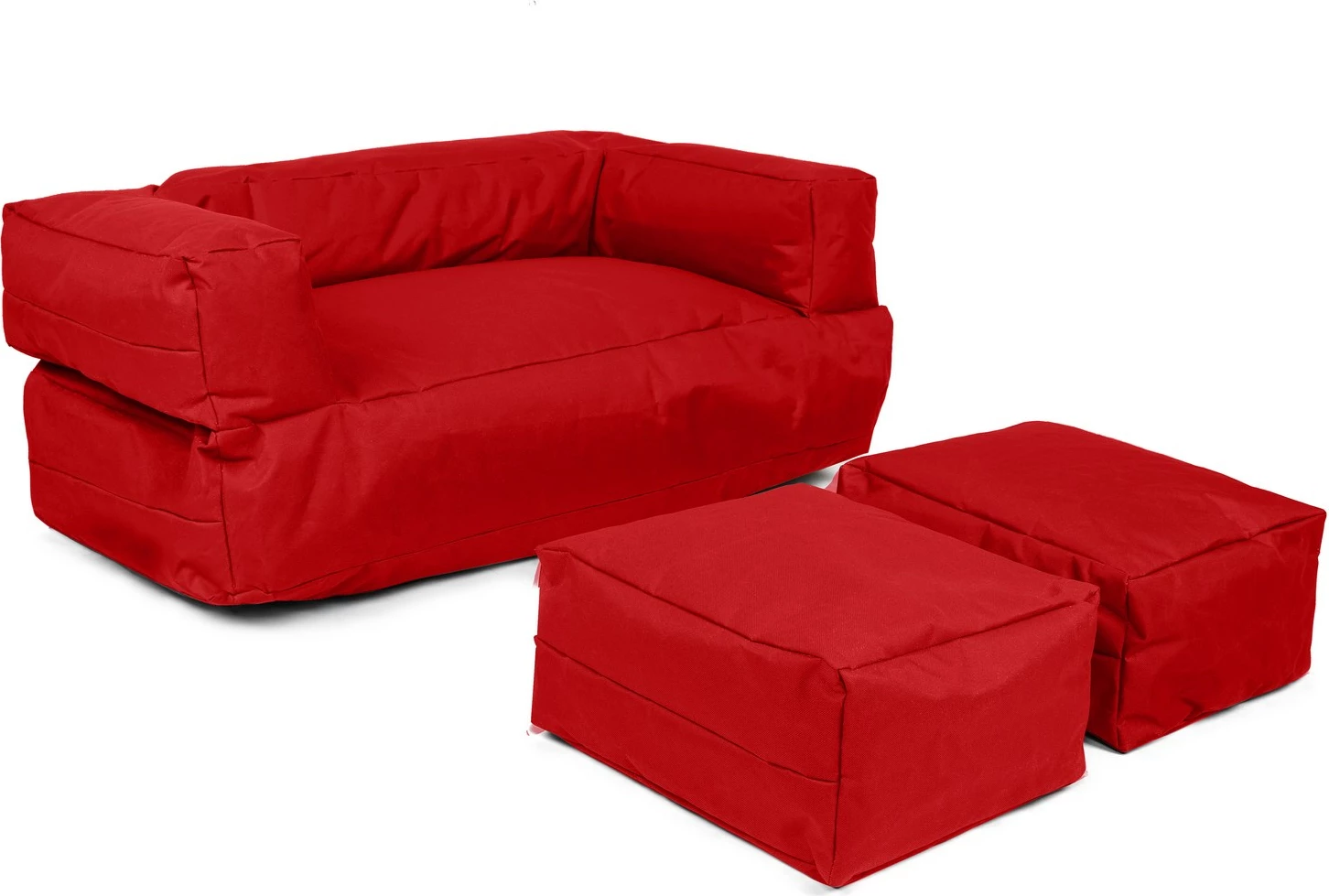 Puf për fëmijë, dy vende, ngjyrë e kuqe, Atelier del Sofa