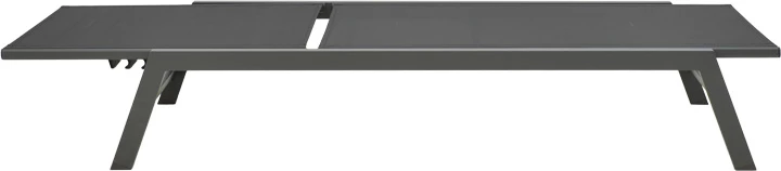 Shezlong Boka, alumin i zi, tekstilene, 60x192x31cm