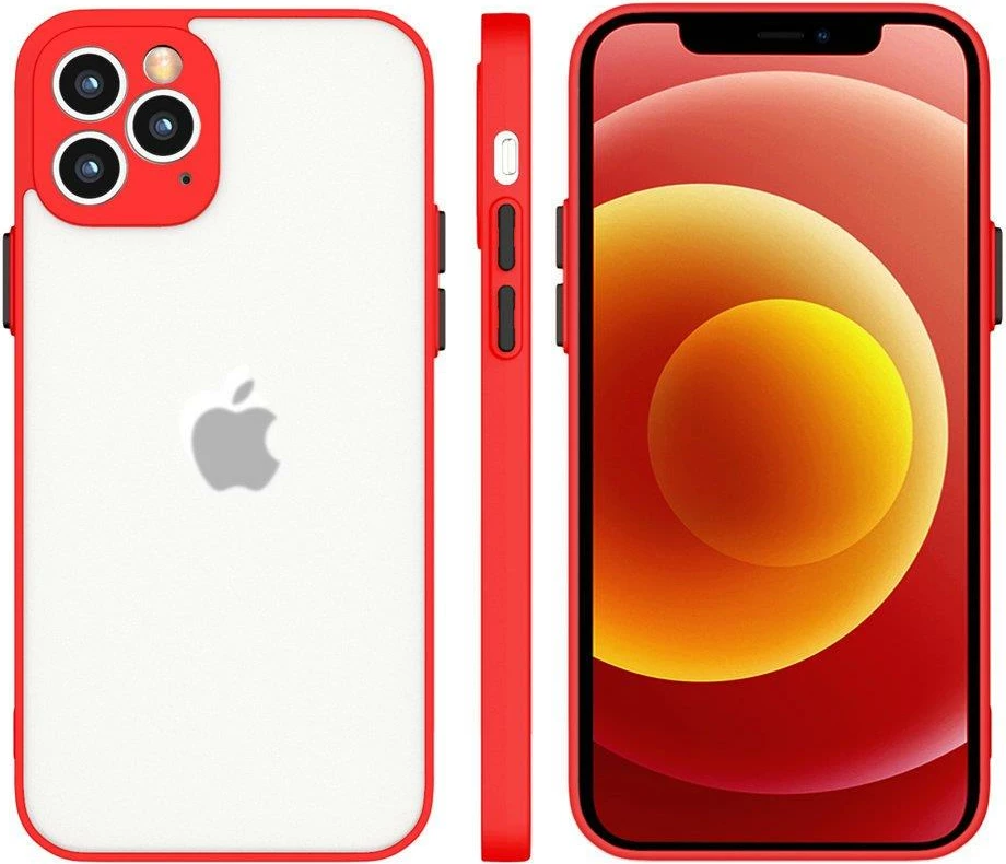 Mbështjellës silikoni Hurtel Milky Case për Samsung Galaxy S21+ 5G, i kuq