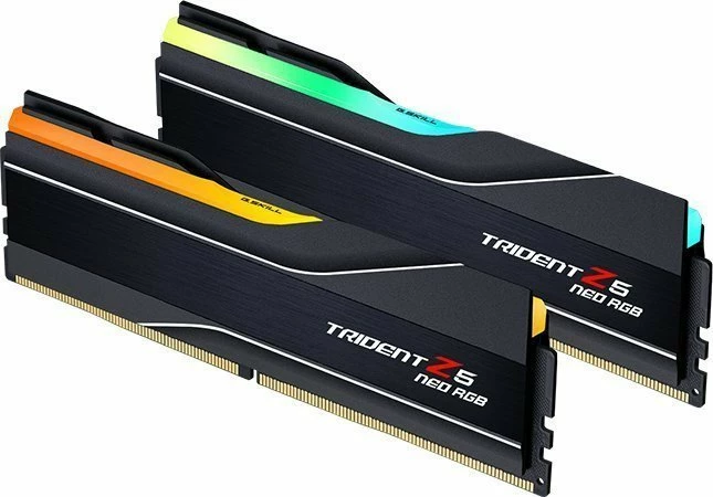 RAM Memorje G.Skill Trident Z5 Neo RGB F5-6000J2636H16GX2-TZ5NR 32GB DDR5 6000MHz CL26, e zezë, set 2x16GB