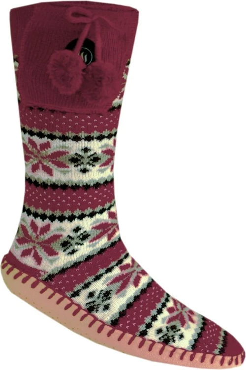 Papuqe të ngrohshme me çorape Glovii GQ5L, L (EU 40-44), 2500mAh, bardh-kuqe-gri, set me 2 bateri