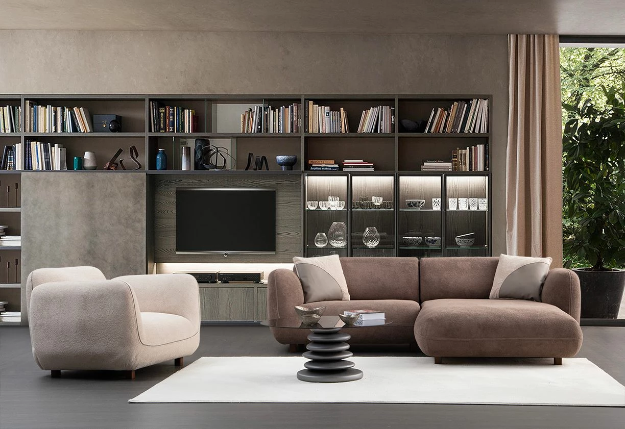 Këndare Pavia, kafe, Atelier del Sofa, 250x170cm