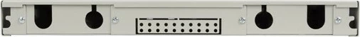 Kasë patch panel LANBERG 12XSC Simplex / 12XLC Duplex, Rack 19'' 1U, gri