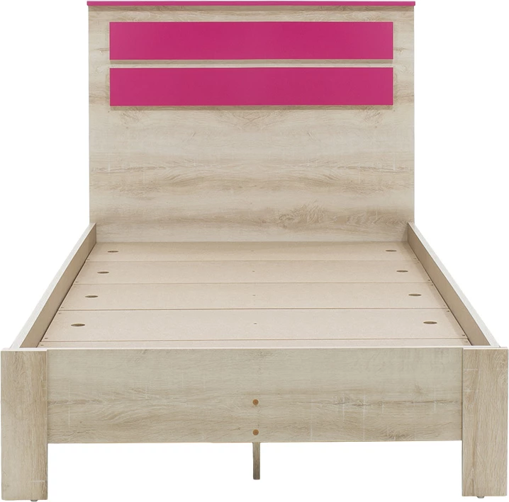 Krevat Looney, ngjyrë castillo-rozë, 100x200cm