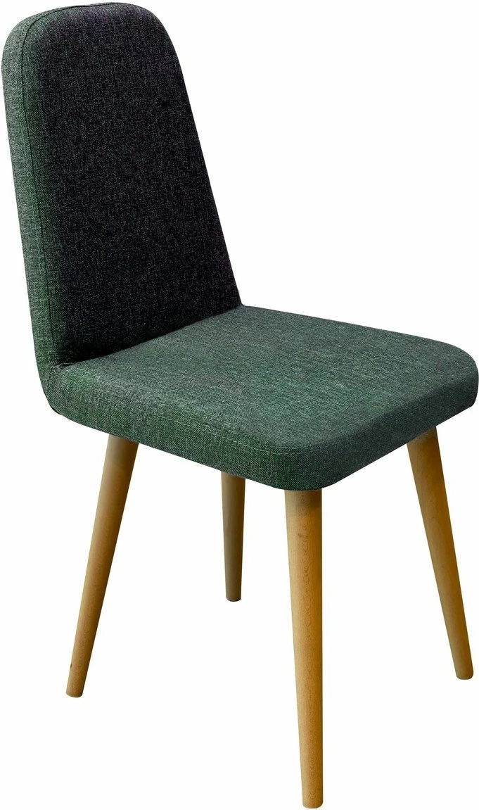 Set tavoline me karrige, zgjatshme, 6 pjesë, ngjyrë lis dhe e gjelbër, Skye Decor, Vina Mini 03 1070