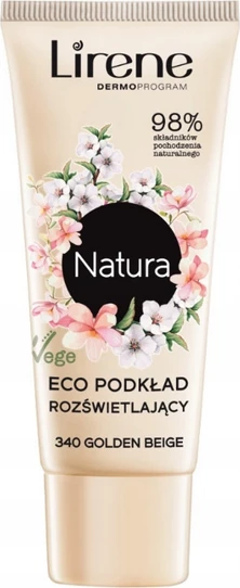 Pudër e lëngshme Lirene Natura Eco 340 bezhë e artë, 30ml