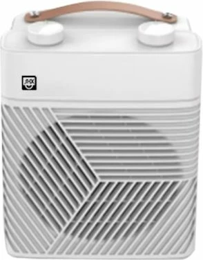 Ngrohës me ventilator SHE SHXHL20ST 2000W me termostat, mbrojtje nga përmbysja, dorezë lëkure, i bardhë