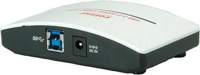 USB hub ROLINE 4 porta USB 3.0, me furnizues rryme, bardh e zi