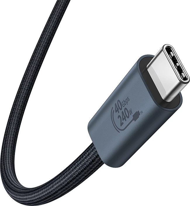 Kabllo USB-C Baseus CB000068, 1m, 240W, 8K 60Hz, e zezë